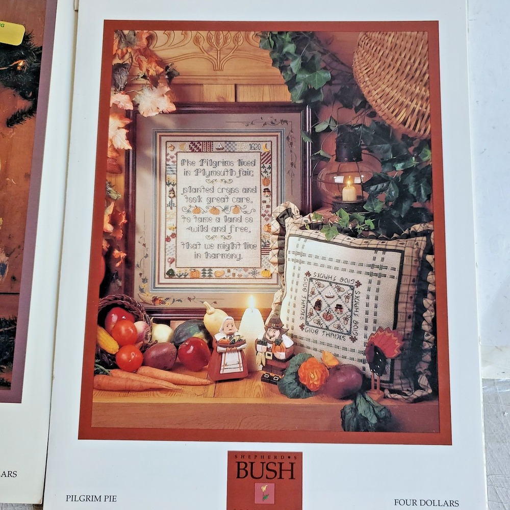 VTG La Broderie Cross Stitch Pattern Garden of Your Heart Lot 6 OOP HTF - Picture 2 of 16